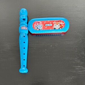 Little Tikes Blue Toy Recorder and Harmonica Set